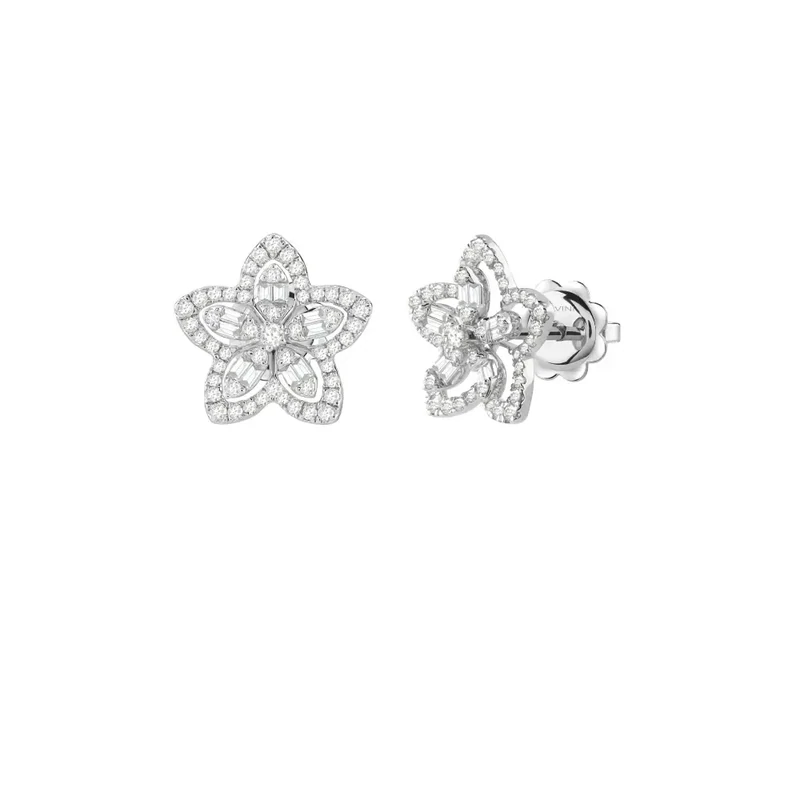Salvini Damiani Linea MAGIA GARDEN - Orecchini in oro bianco con diamanti ct. 0.45