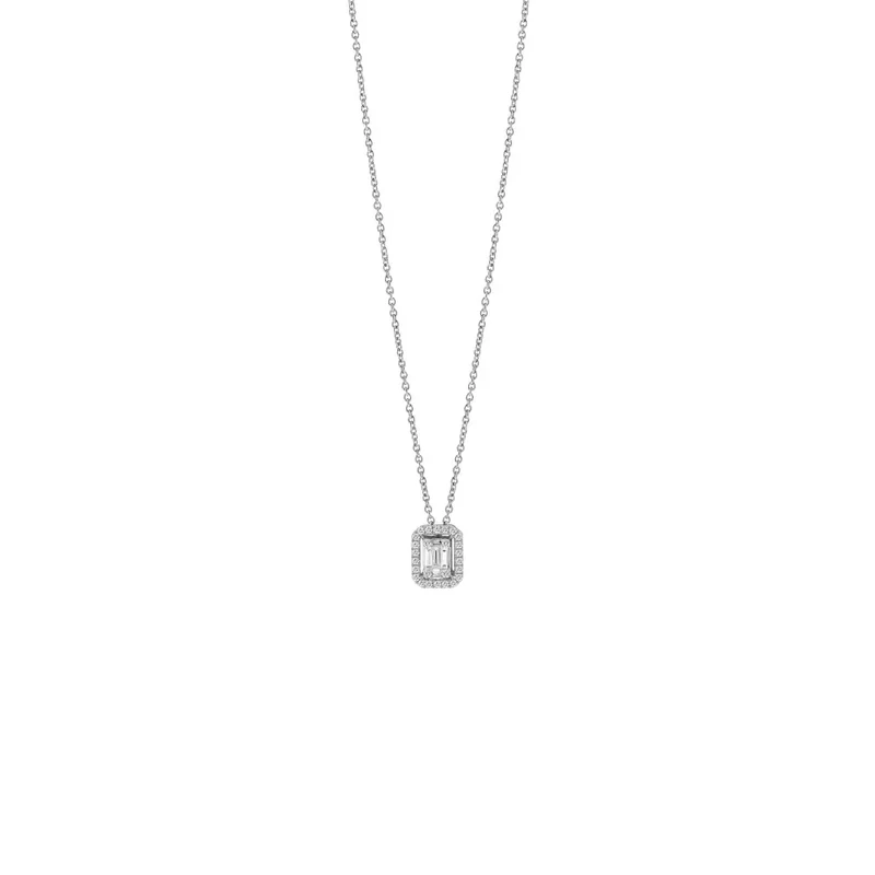 Salvini Damiani Linea MAGIA - Collana in oro bianco con diamanti ct. 0.20