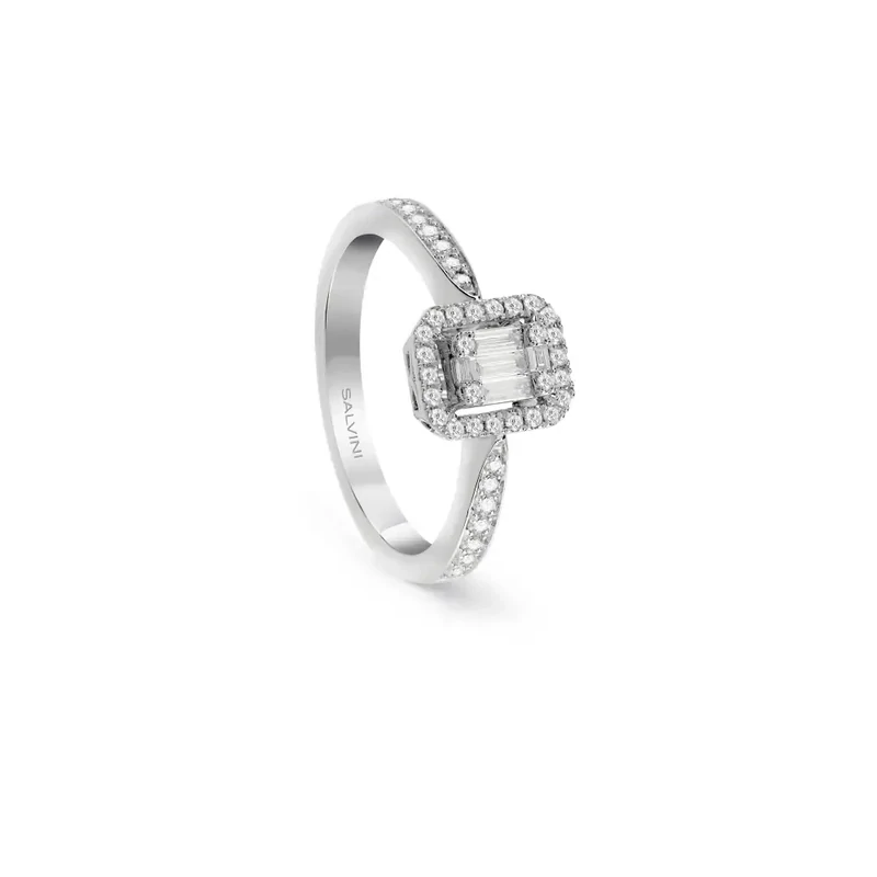 Salvini Damiani Linea MAGIA - Anello in oro bianco con diamanti ct. 0.30