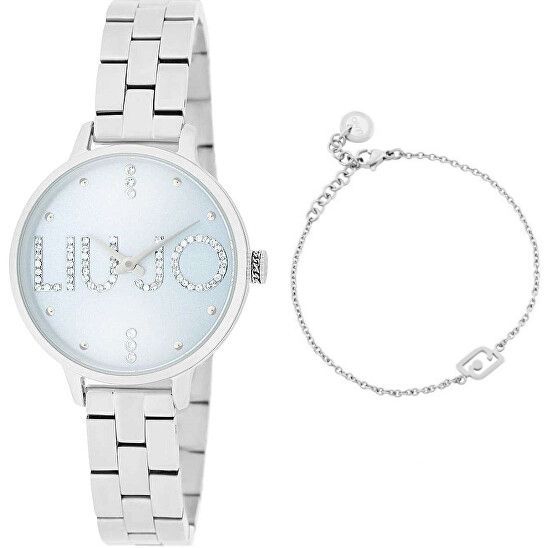 Liu-jo TLJ2039 Orologio Couple plus azzurro + bracciale omaggio abbinato