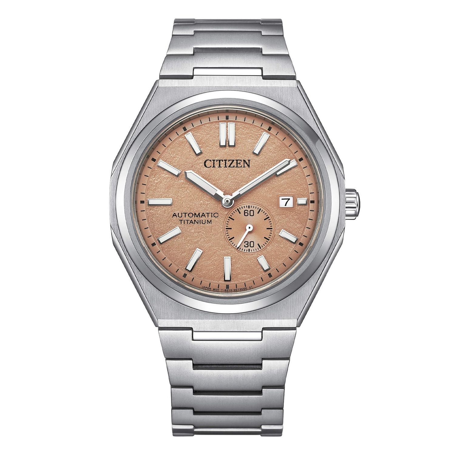 Citizen Automatico Super Titanio Salmone NJ0180-80Z orologio per uomo