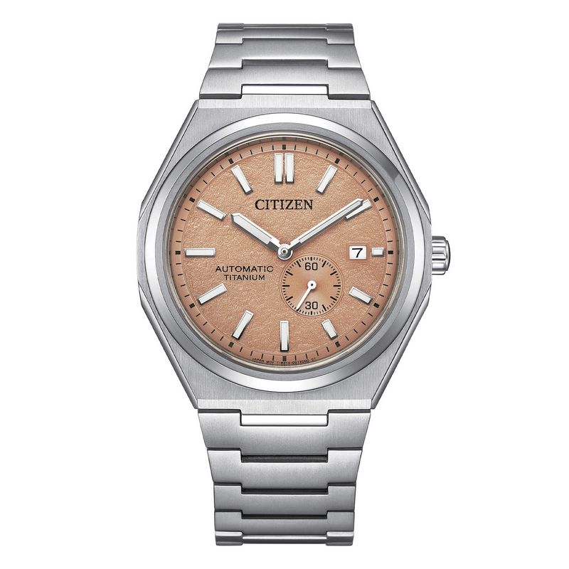 Citizen Automatico Super Titanio Salmone NJ0180-80Z orologio per uomo