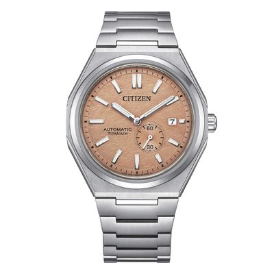 Citizen Automatico Super Titanio Salmone NJ0180-80Z orologio per uomo
