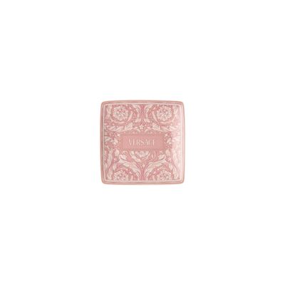 Versace Barocco Rose coppetta quadra piana 12 cm Versace Barocco Rose coppetta quadra piana 12 cm
