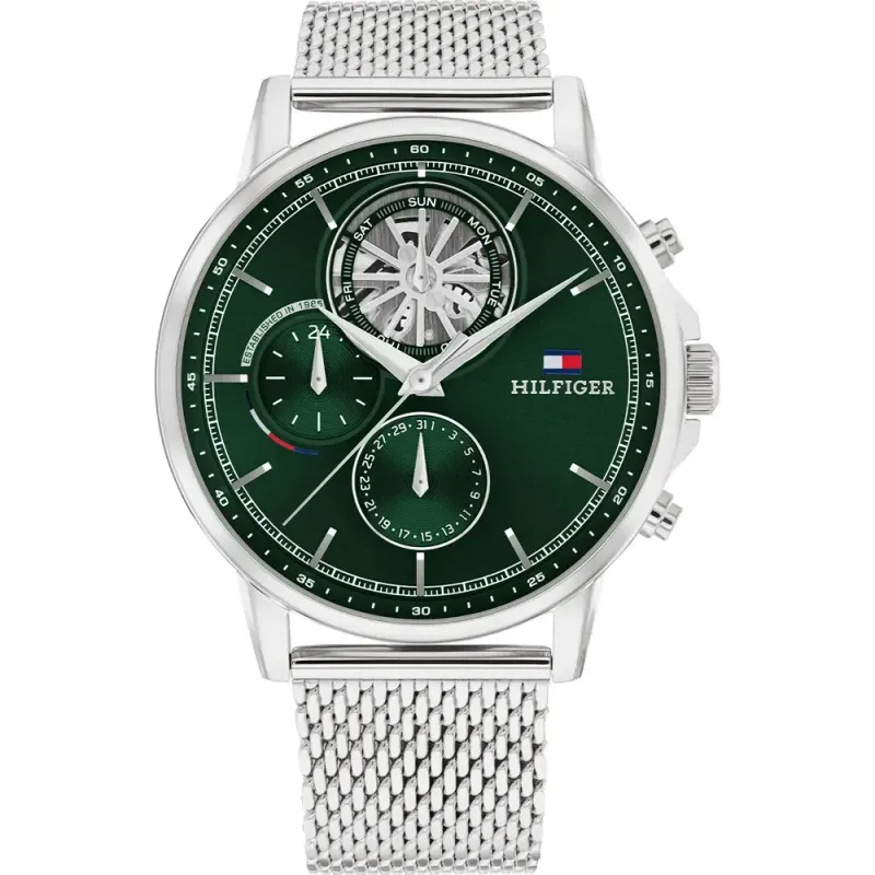 Tommy Hilfiger verde orologio multifunzione per uomo 1710608