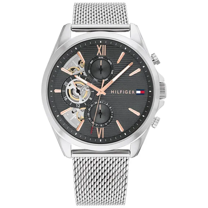 Tommy Hilfiger nero orologio multifunzione per uomo 1710646