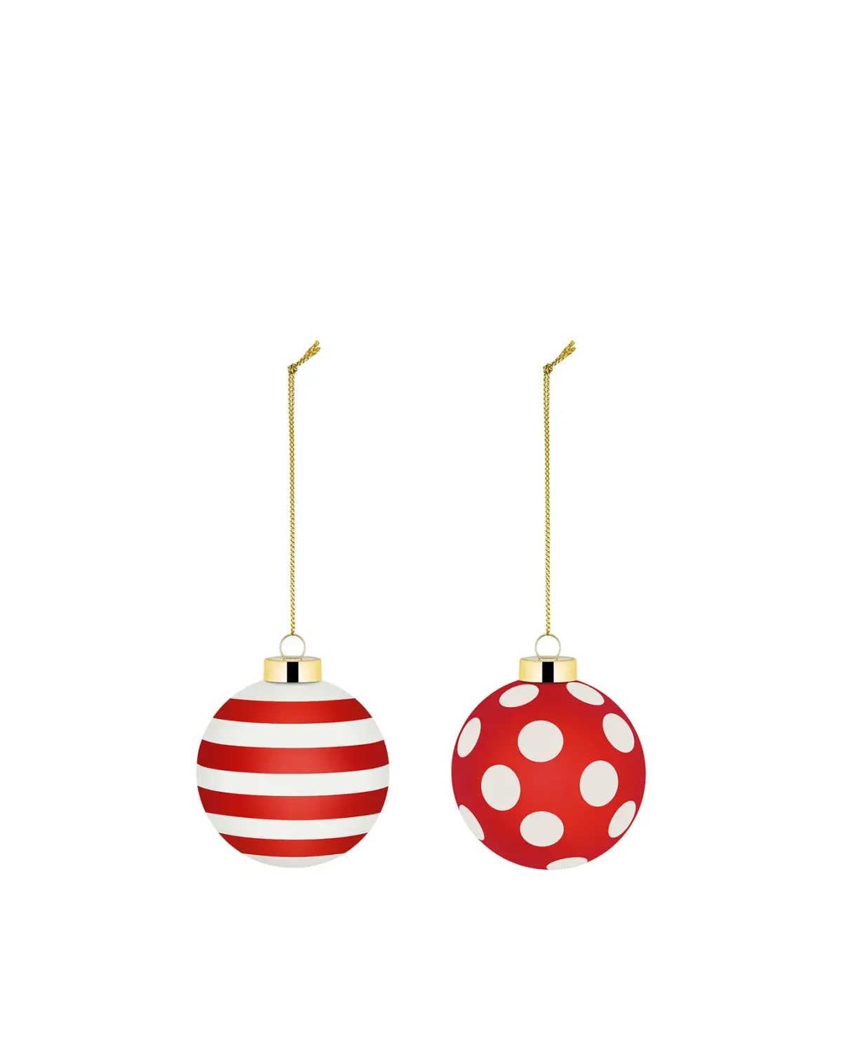 Alessi Delight decoro 2 | Set 2 Palle per Albero di Natale