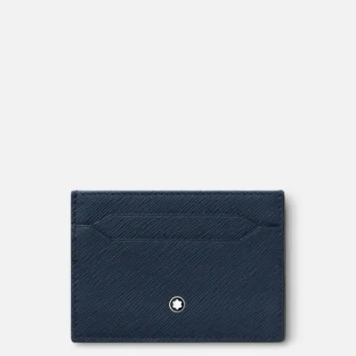 Montblanc Portacarte 5 scomparti Sartorial Blu Inchiostro