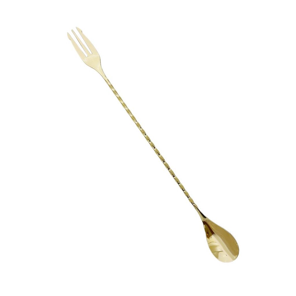 Mepra Set Bar Professional Barspoon Trident gold