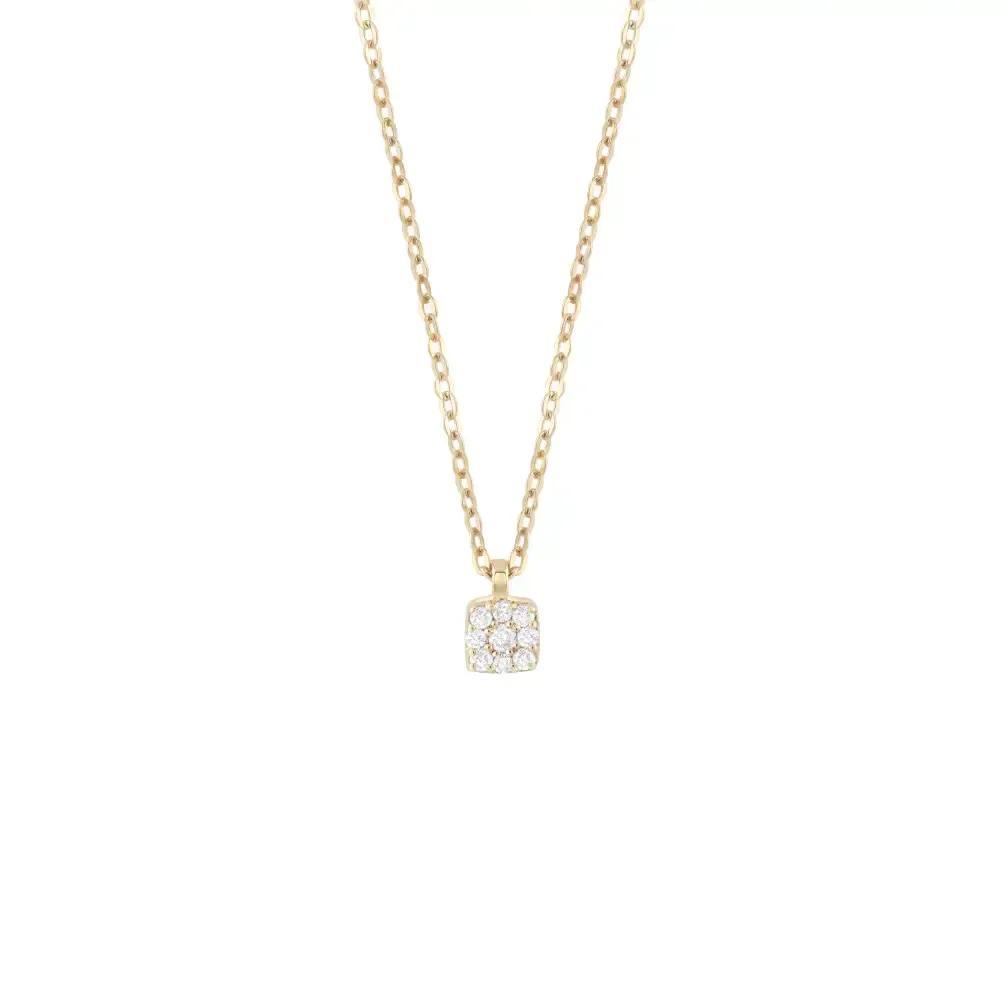 Salvini Damiani Linea BAGLIORI - Collana in oro giallo con diamanti ct. 0.05