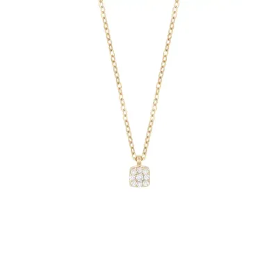 Salvini Damiani Linea BAGLIORI - Collana in oro giallo con diamanti ct. 0.05
