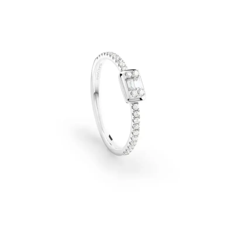 Salvini Damiani Linea MAGIA - Anello in oro bianco con diamanti ct. 0.17