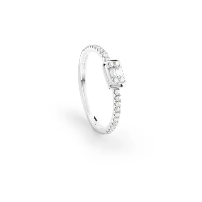 Salvini Damiani Linea MAGIA - Anello in oro bianco con diamanti ct. 0.17
