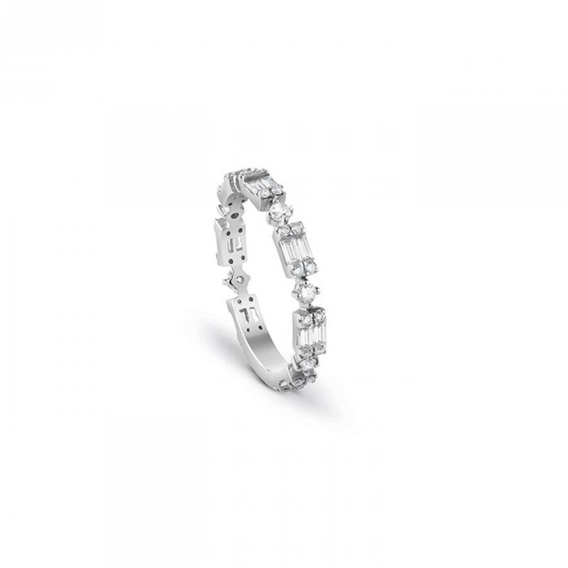 Salvini Damiani Linea MAGIA - Anello in oro bianco con diamanti ct. 0.65