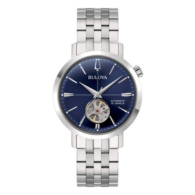 Bulova 96A320 Aerojet Automatic 38mm Blu orologio automatico per uomo
