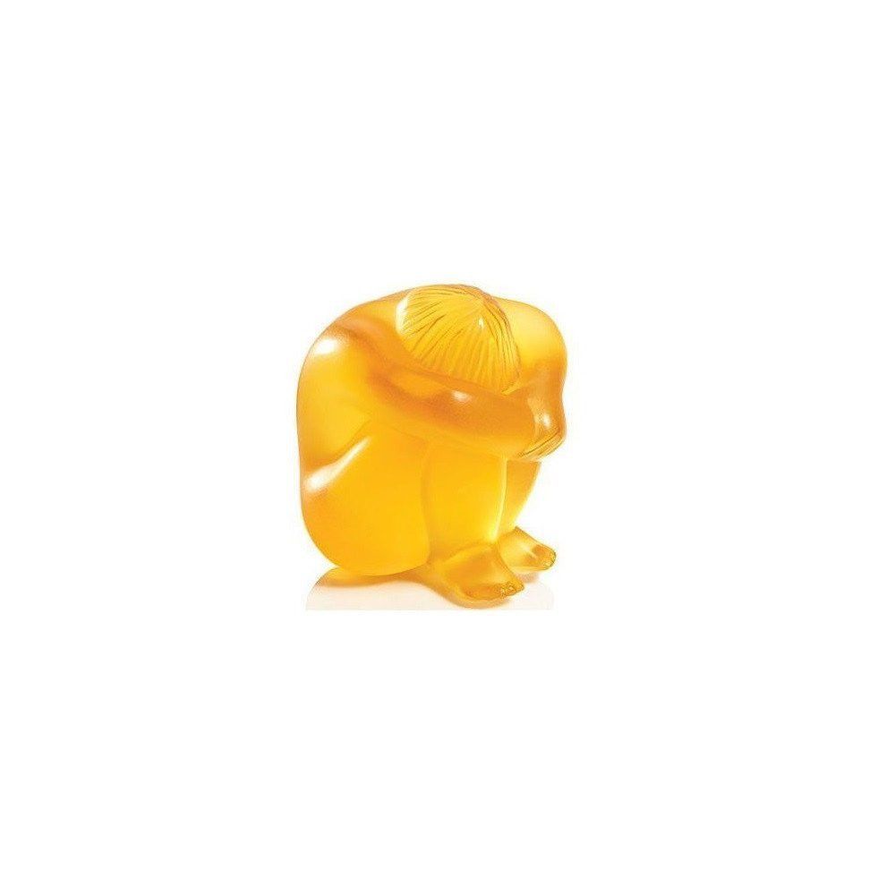 Lalique Nabhi Meditating | Sculpture Amber