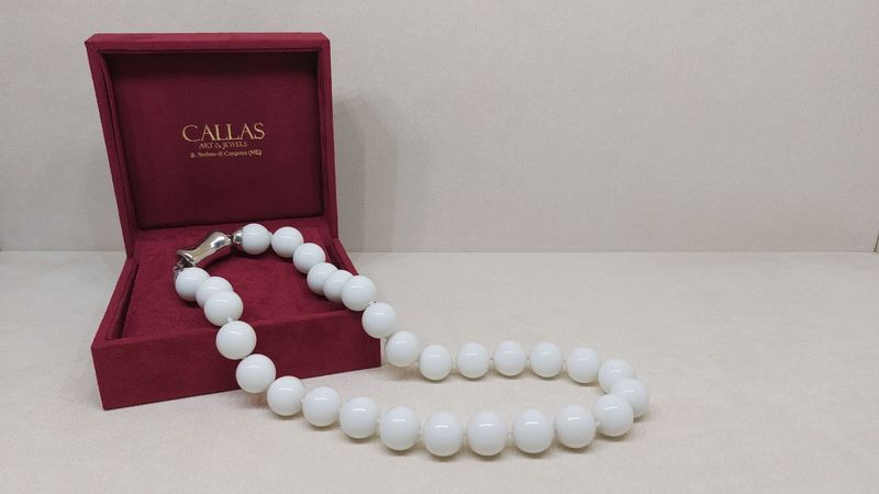 Collana Agata Bianca