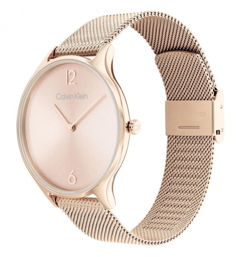Calvin Klein 25200002 orologio Timeless maglia mesh rose gold per donna
