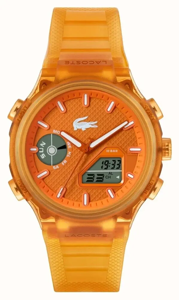 Lacoste LC33 orologio uomo Arancione Trasparente 45 mm 2011431