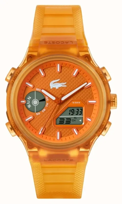 Lacoste LC33 orologio uomo Arancione Trasparente 45 mm 2011431
