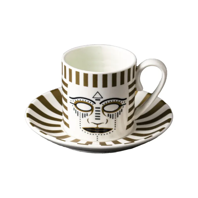 Manifattura di Venezia Pi-Atum | Tazzina caffè con piattino