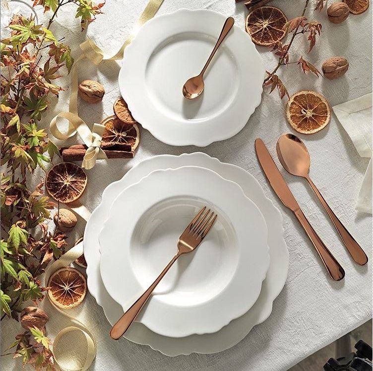 Brandani 'Meringa' servizio piatti da tavola 18 pezzi