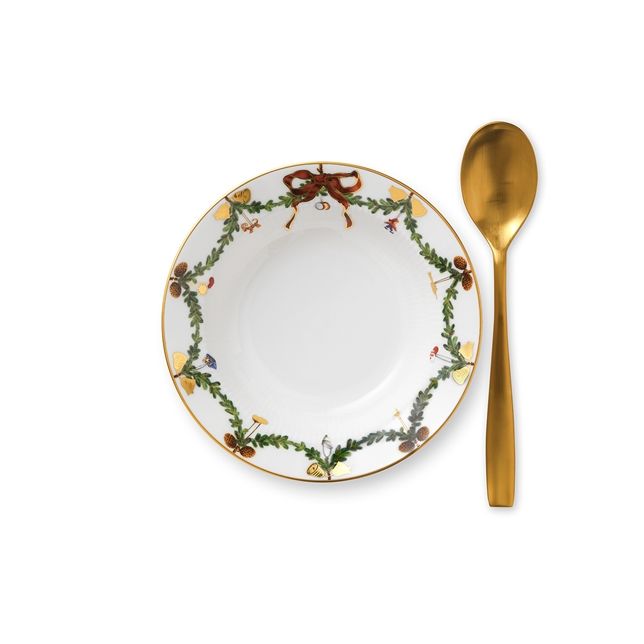 Royal Copenhagen Star Fluted Christmas Deep Dish | Piatto Fondo 17 cm