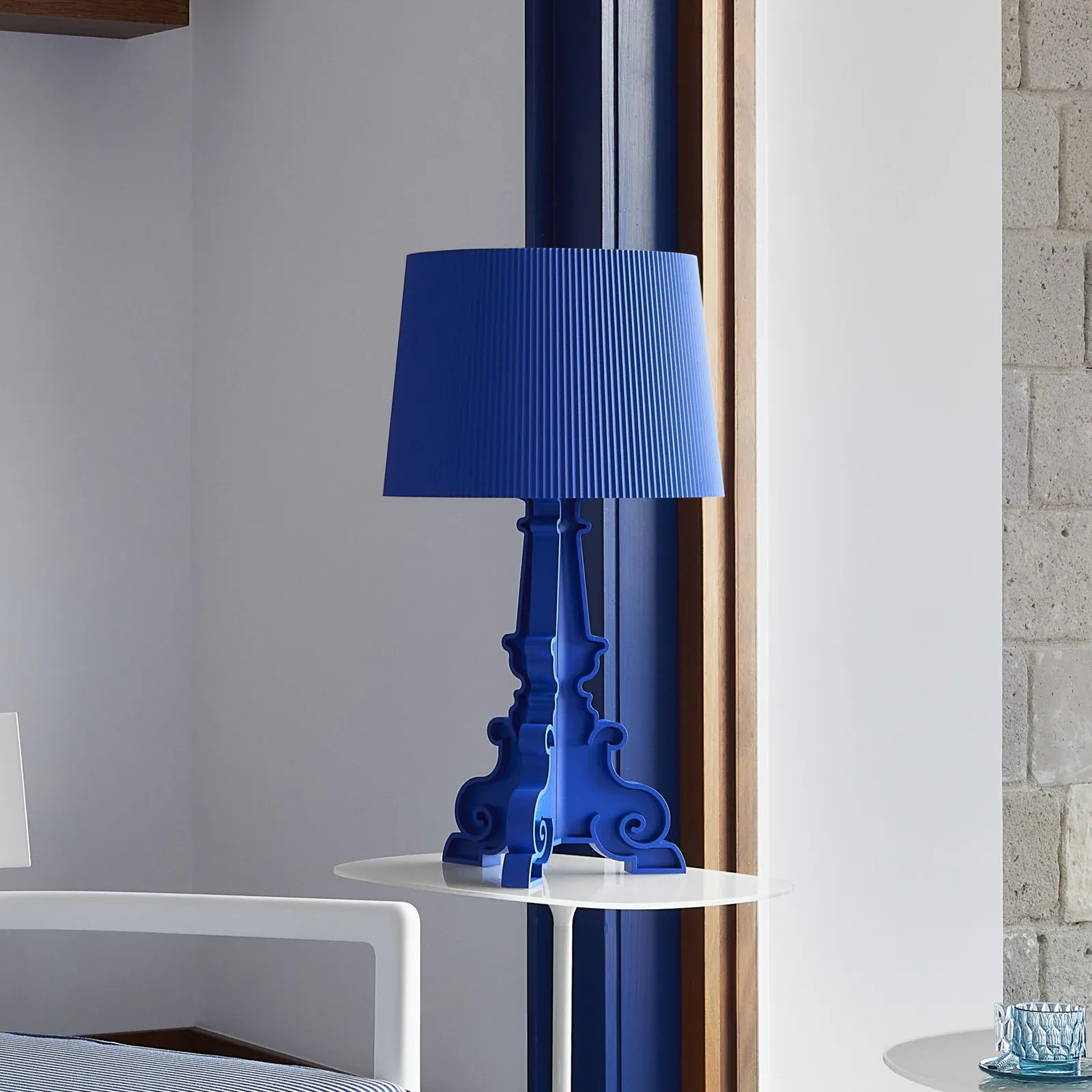 Kartell Bourgie Lampada Da Tavolo Blu Mat