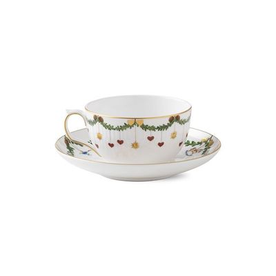 Royal Copenhagen Star Fluted Christmas Cup and Saucer | Tazza con piattino Royal Copenhagen Star Fluted Christmas Cup and Saucer | Tazza con piattino