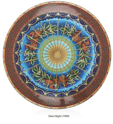 Versace Silent Night Chistmas Plate 1999 Limited Edition