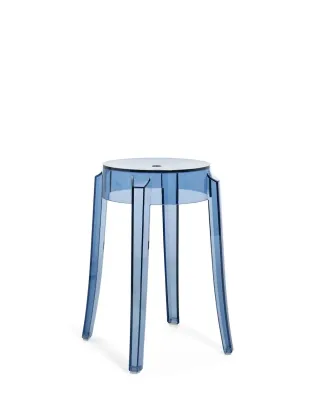 Kartell Sgabello Charles Ghost Azzurro