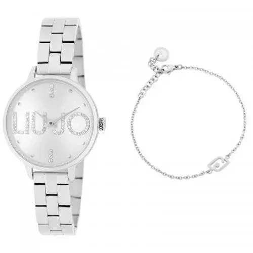 Liu-jo TLJ2036 Orologio Couple plus silver + bracciale omaggio abbinato