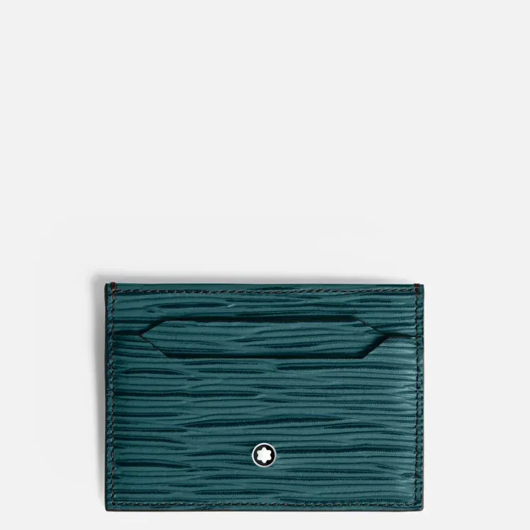 Montblanc Portacarte 5 Scomparti Meisterstück 4810 Blu Cipro