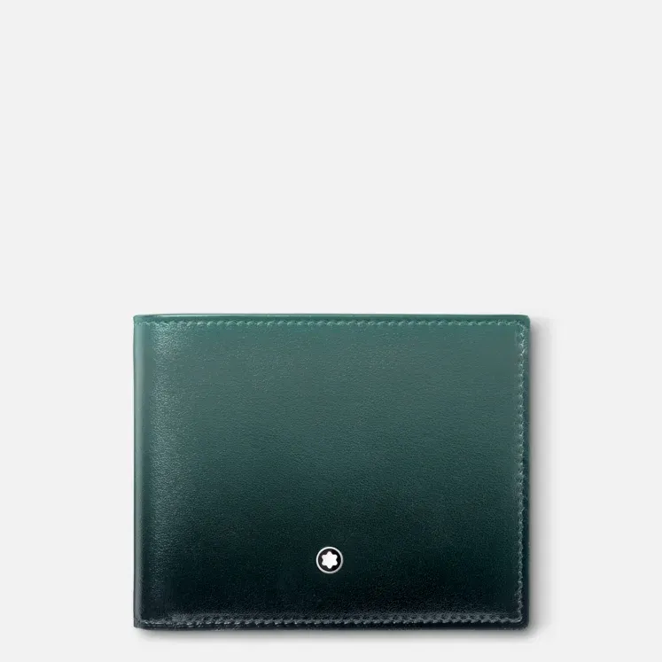 Montblanc portafoglio Meisterstcük 6 scomparti Verde britannico 198271
