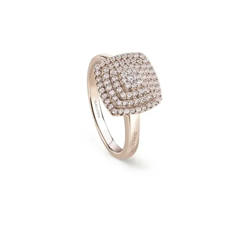 Salvini Damiani Linea BAGLIORI - Anello in oro rosa con diamanti Salvini Damiani Linea BAGLIORI - Anello in oro rosa con diamanti