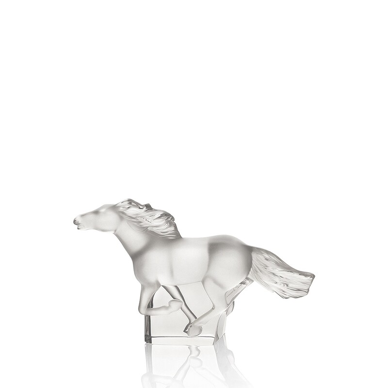 Lalique Kazak Horse clear crystal