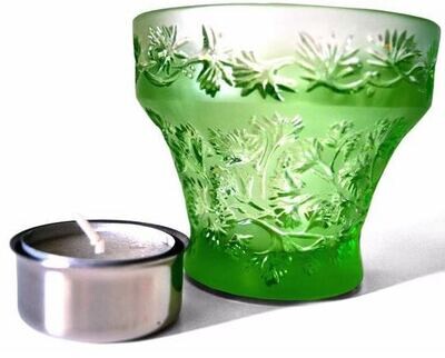 Lalique Tealight Green Lalique Tealight Green