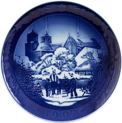 Royal Copenhagen 1997 Christmas Plate / Piatto Natale 1997 Royal Copenhagen 1997 Christmas Plate / Piatto Natale 1997 "Roskilde Cathedral"