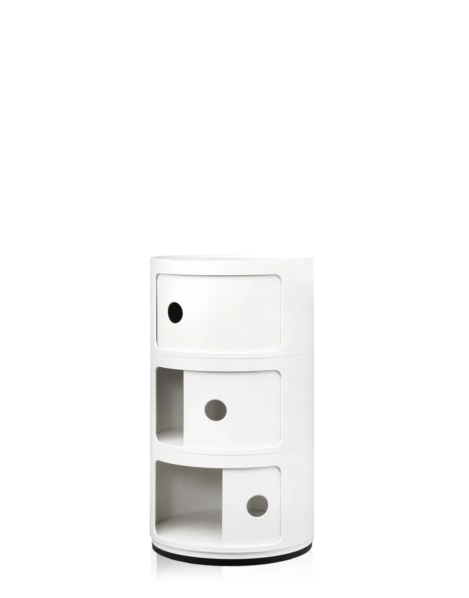 Kartell Contenitore Componibile Classic 3 elementi - Vari colori Kartell Contenitore Componibile Classic 3 elementi - Vari colori, COLORAZIONE: Bianco