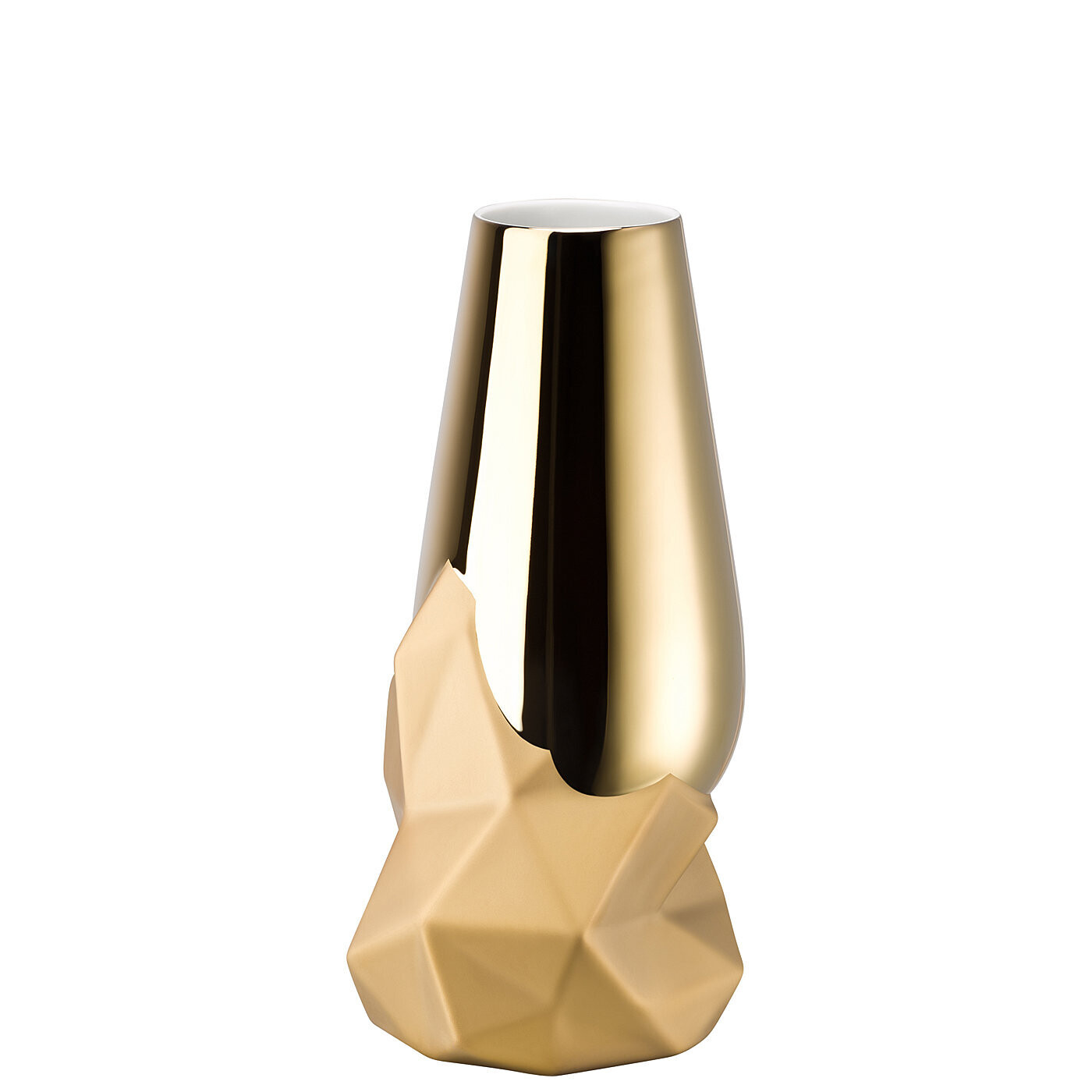 Rosenthal Vaso Geode Oro 27 cm