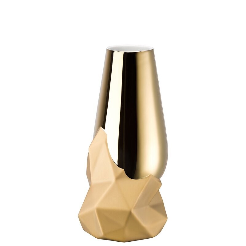 Rosenthal Vaso Geode Oro 27 cm Rosenthal Vaso Geode Oro 27 cm