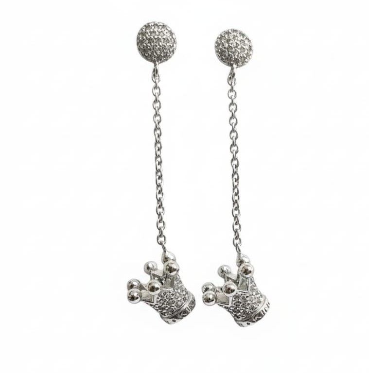 Azhar Gioielli | Orecchini pendenti linea Principessa in argento 925 e zirconi Azhar Gioielli | Orecchini pendenti linea Principessa in argento 925 e zirconi