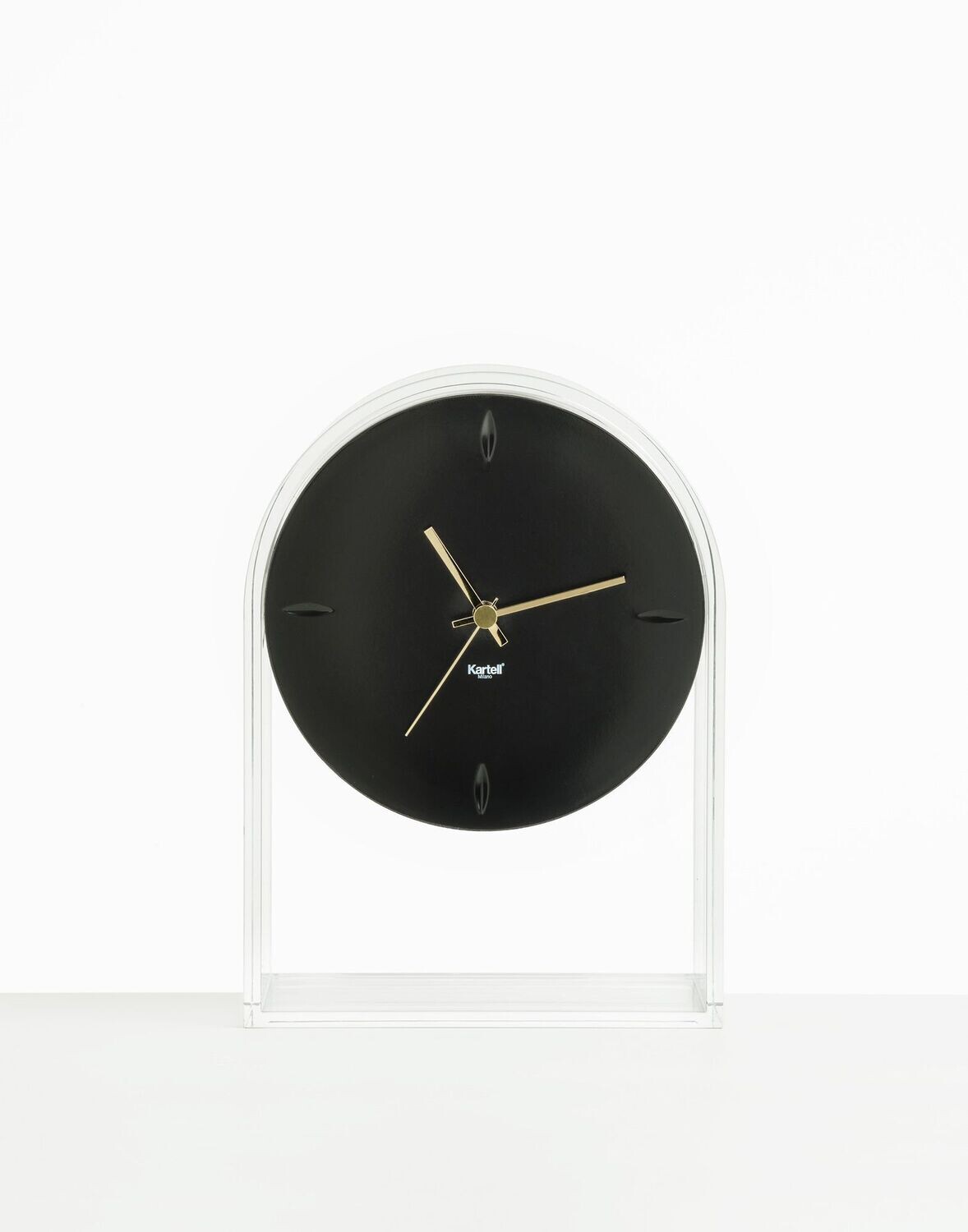 Kartell Orologio Air du temps cristallo/nero