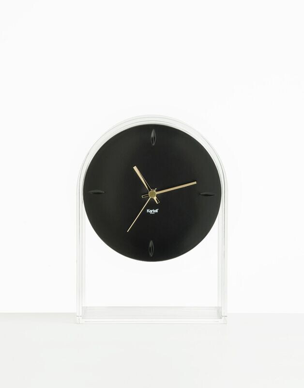Kartell Orologio Air du temps cristallo/nero