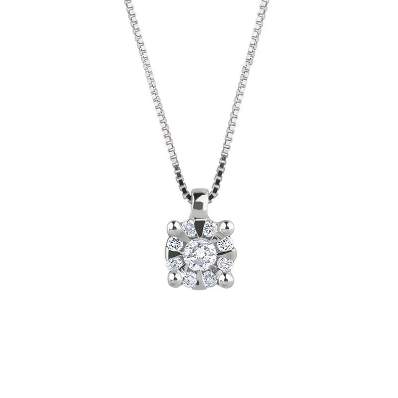 Bibigì Collana Marlene in oro bianco 18 kt e diamante taglio brillante linea Marlene - Varie carature Bibigì Collana Marlene in oro bianco 18 kt e diamante taglio brillante linea Marlene - Varie carature