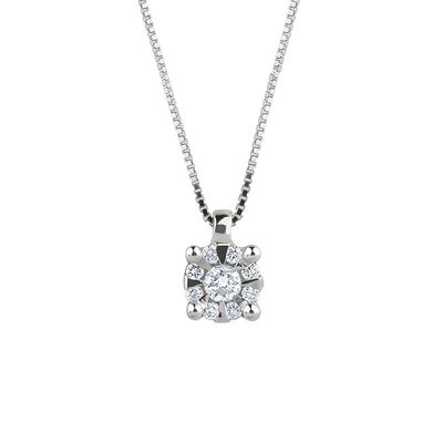 Bibigì Collana Marlene in oro bianco 18 kt e diamante taglio brillante linea Marlene - Varie carature