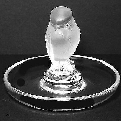 Lalique "Owl Pin Tray" - Svuota tasche con gufetto