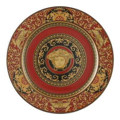 Versace Ikarus Medusa rosso Piatto piano 30 cm Versace Ikarus Medusa rosso Piatto piano 30 cm