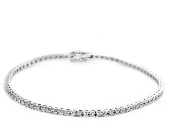 Bibigì Tennis in oro bianco 18 kt e diamanti taglio brillante Bibigì Tennis in oro bianco 18 kt e diamanti taglio brillante