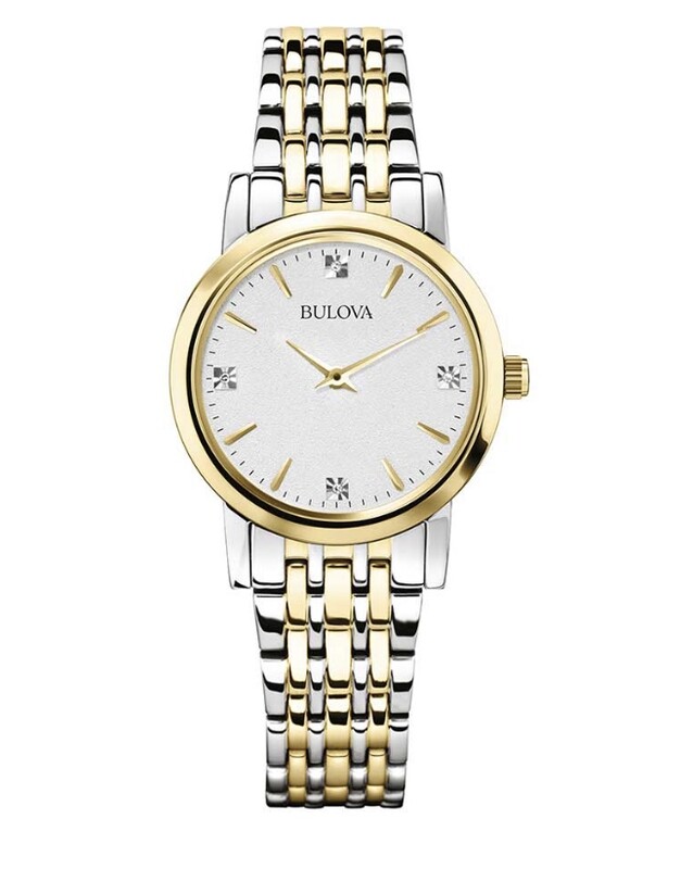 Bulova orologio 98P115 Diamonds Classic Lady per donna